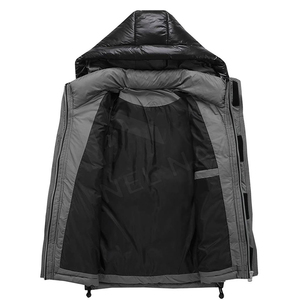 Vente en gros Hiver Saison Plaine Chaud Doudounes Hommes 2025 Dernière Mode Casual Slim Fit Couleur Personnalisée Doudoune Veste - Product Image 3