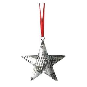 Venta caliente decoración metal estrella plata pulido colgante estrella interior hogar árbol y ventana decoración libre de óxido estrella de metal duradera - Product Image 1