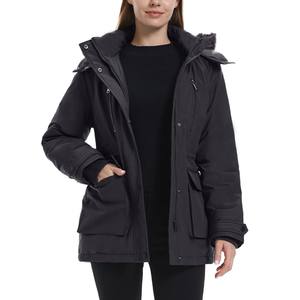 Parka classique pour femme, veste matelassée chaude, coupe-vent, à capuche, vêtement d'extérieur confortable et élégant, mode d'hiver, parkas pour femmes - Product Image 3