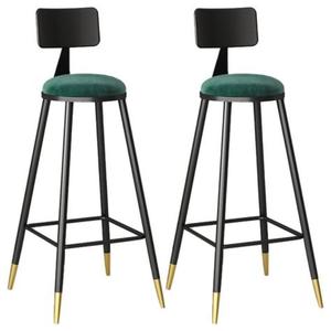 Tabouret de bar en fer, métal et fer vintage au design antique avec repose-pieds pour bar à domicile - Product Image 5