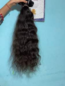 Paquets de cheveux Remy de temple indien de qualité supérieure doux bouclés vague naturelle double extrémités dessinées fournisseur de trame de cheveux humains vierges en gros - Product Image 2