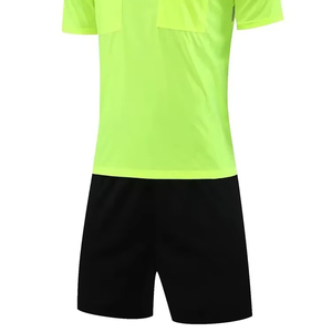 Maillots de football de conception solide costume court de thaïlande uniformes à fermeture éclair en tissu tricoté pour vêtements de sport équipement de jugement - Product Image 1