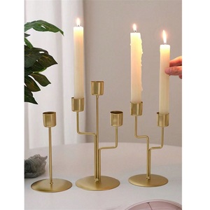 Handcrafted Iron Metal Taper Holder For <b>Bedroom</b> Ambiance Adding Warm Candlelight Glow And Cozy Romantic Feel - Product Image 1