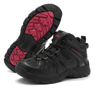 DF25 Black Mid-Top Tactical <b>Boots</b> Men Waterproof Breathable Non-Slip Desert Hiking Outdoor Shoes Wholesale - Product Image 1