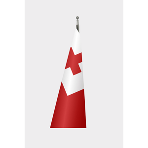 Drapeau d'intérieur officiel des Tonga imprimé numériquement en soie, aluminium, plastique, polyester pour l'assurance automobile, l'éducation et les agences de voyage - Product Image 3