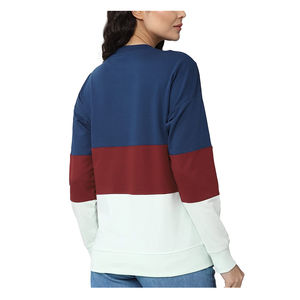 Sweat-shirts pour femmes de qualité supérieure, en gros, personnalisés, en mélange de polyester et de coton, pour l'hiver, avec logo sur le devant, séchage rapide, respirant - Product Image 3