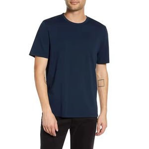 Nouveauté, livraison rapide, prix réduit, t-shirt pour homme 100% coton, col rond, vêtements d'été 2025, service OEM, personnalisable - Product Image 1