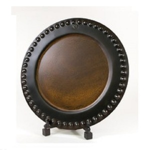 Placa de cargador de nuevo diseño Última llegada Forma redonda Plato y placa de metal de alta calidad para accesorios de cocina - Product Image 1