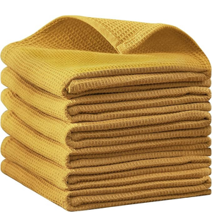 Toallas de cocina de algodón 100% de secado rápido, toalla de cocina al por mayor, toalla de té, toalla de Plato, toalla de cocina de golf con gofres, logotipo personalizado - Product Image 2