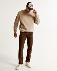 Ensemble de sweat-shirts à capuche surdimensionnés en molleton 100% coton de haute qualité pour hommes, col rond, motif uni, logo personnalisé - Product Image 2