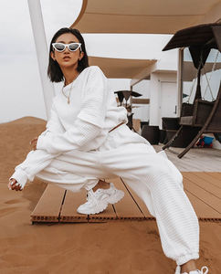 Pantalones de chándal con logotipo personalizado para mujer, pantalón informal de alta calidad, venta al por mayor - Product Image 3