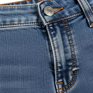 Jeans en denim stretch ajustés, coton et élasthanne, confort slim, vêtements décontractés pour hommes et femmes, mode quotidienne - Product Image 4