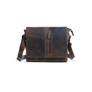 Unisex Vintage Indian Buffalo <b>Leather</b> Crossbody <b>Messenger</b> <b>Bag</b> Handmade Custom Thread Eco-Friendly Bohemian Style Fashionable - Product Image 1