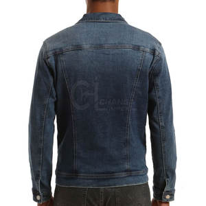 Veste en jean pour homme sur mesure, best-seller, 100% coton, logo sur le devant, respirante, écologique, haute qualité - Product Image 3