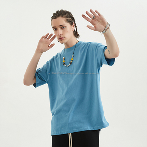 Nuevo estilo, ropa de moda, camisas de gran tamaño, personaliza tu propio logotipo con serigrafía, camiseta informal cómoda de algodón 100 - Product Image 1