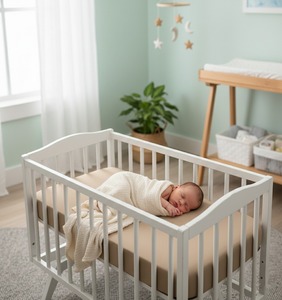 Sábana de Cuna Suave al Tacto, Tejido Suave Diseñado para la Comodidad del Bebé - Product Image 2