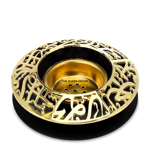 Quemador de incienso moderno árabe de Oriente Medio de tendencia para fragancia, quemador Bakhoor de Metal de Venta caliente para decoración del hogar y fragancia - Product Image 1