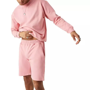 Ensemble court d'été pour homme avec 2 shorts, chemise à manches courtes et polaire, personnalisable avec logo, en coton respirant - Product Image 1