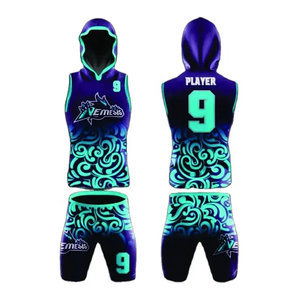 Lightweight 100% Polyester Sublimated Youth Men <b>Jersey</b> <b>Shorts</b> 7on7 Sets Personalized Custom Name Number 7v7 Football Uniforms - Product Image 5