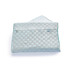 Almohada de soporte de cuello de espuma viscoelástica monolítica de alta calidad hecha en fábrica contorno geométrico moderno enfriamiento de comodidad ergonómica - Product Image 3