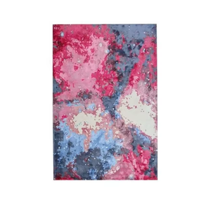 Nouveau tapis YASHVI, tissé à la main, en laine/nylon, brodé, antidérapant, rectangulaire, moderne, multicolore, à poils épais - Product Image 1