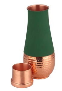 Bouteille d'eau en cuivre Offre Spéciale à moitié colorée et martelée pour l'eau potable et les cadeaux à bas prix - Product Image 2