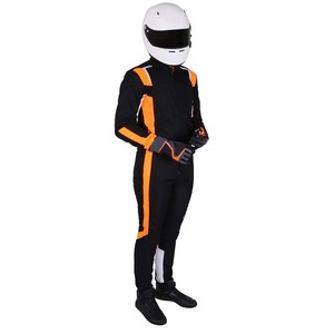 MOVATEXTILES Veste de moto de course pour hommes, design personnalisé, combinaison noire de motard - Product Image 4
