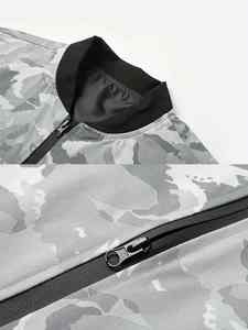 Blouson aviateur unisexe en toile enduite pour hommes en peau de mouton véritable et résistante Service OEM grande taille Logo à l'avant personnalisable - Product Image 6