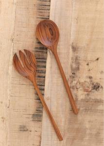 ชุดเสิร์ฟไม้สัก ชุดช้อนไม้กระถิน - Product Image 3