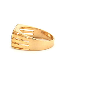 Bague de mariage en or 10kt avec diamant naturel 0.492Ct pavé serti de diamants naturels ronds pour les fiançailles de mariage - Product Image 5