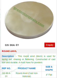 เครื่องมือช่าง GS06A-01เหล็กรูปทั่งเหล็กทรงกลม - Product Image 2