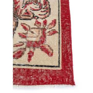 Tapis en laine noué à la main de grande taille, motif médaillon rouge et orange, pour salon, couloir rectangulaire - Pae-2332 - Product Image 4