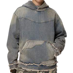 เสื้อมีฮู้ดพิมพ์ลายกรดสำหรับผู้ชายผู้หญิงเสื้อสไตล์สตรีทแวร์ผ้าฝ้าย100% สำหรับฤดูใบไม้ร่วงกำหนดได้เอง - Product Image 5