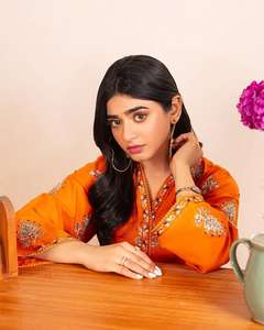 2024 colección de Bodas de lujo indio pakistaní bordado gasa Salwar Kameez Venta caliente vestido de algodón viscosa pesado - Product Image 5