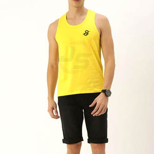 Camiseta sin mangas de punto transpirable con capucha informal para hombre de talla grande al mejor precio, poliéster/algodón, diseño de logotipo personalizado de alta calidad - Product Image 4