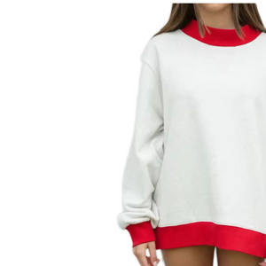 Sweat-shirt à col rond en polaire épais 100% coton Impression numérique d'hiver Vêtement de sport décontracté chaud - Product Image 5