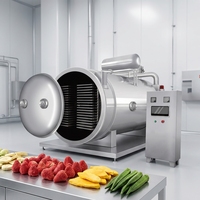 Lyophilisateur industriel pour fruits et légumes avec gestion PLC intelligente pour une forte rétention des nutriments dans les chips alimentaires