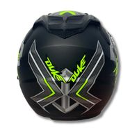 Casque de moto ABS à face ouverte jaune mat JP7 de haute qualité, neuf |   Double visière certifiée SNI BXP avec doublure en mousse