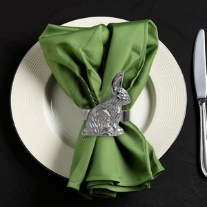 ห่วงรัดผ้าเช็ดปากลายกระต่ายสำหรับฤดูใบไม้ผลิฤดูร้อนงานเลี้ยงฉลองเทศกาลอีสเตอร์ทุกวันสำหรับเด็กงานเลี้ยงคริสต์มาสวันหยุดโต๊ะรับประทานอาหารโอกาสพิเศษ - Product Image 1