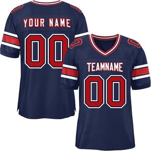 Camisetas de fútbol americano personalizadas, ropa deportiva para discoteca, OEM, secado rápido, malla de poliéster, manga transpirable, rayas, impresión por sublimación - Product Image 5