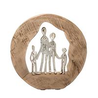 Cercle en bois humain poussant la décoration de la maison étagère et décoration de table article prix de gros placage électrique