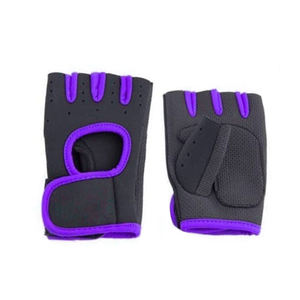 Guantes acolchados personalizados de medio dedo para entrenamiento, culturismo, entrenamiento, guantes de ciclismo, resistencia al corte, hechos de cuero - Product Image 4