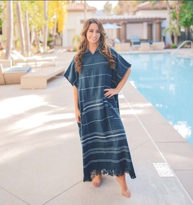 Robe Anarkali en coton indien pour femmes, boutonnée, pour vêtements de nuit, respirante, anti-rétrécissement, élégante, manches longues, prix abordable pour les adolescentes - Product Image 4