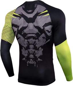 Combinaison de compression pour homme Nestrue Sports, manches longues, ensemble de vêtements de fitness imprimés, respirant, séchage rapide, anti-UV, taille adulte unisexe - Product Image 6