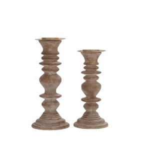 Candelabro de madera para ocasión navideña Diseño único Portavelas de madera para el hogar Hotel y mesa decorativa - Product Image 4