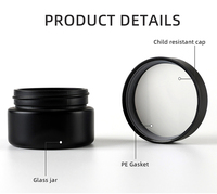 Bocaux de conservation hermétiques personnalisés en verre ambré, noir ou transparent de qualité supérieure, avec couvercles en aluminium ou plastique, anti-UV et anti-odeur, pour condiments et épices, disponibles en 1oz et 6oz.