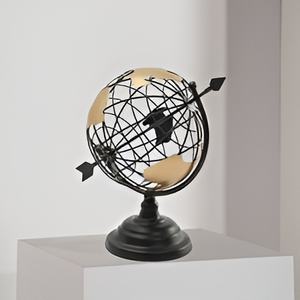 Globe en aluminium moulé à la main couleur or pour la maison Table bureau ornements cadeau de noël bureau et décoration de la maison - Product Image 2