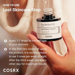 COSRX Retinol 0.5 Oil 20ml - Producto para el Cuidado de la Piel Hecho en Corea, Reduce las Arrugas, las Líneas Finas, Mejora la Elasticidad y la Luminosidad - Product Image 5