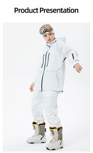 Conjunto de invierno de alta calidad para adultos a prueba de viento impermeable transpirable diseño de cremallera de talla grande para chaqueta deportiva para hombres - Product Image 2