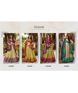 Colección de Lehengas de Moda para Mujer, Lehenga Choli de Seda Vichitra con Estampado Digital para Bodas y Festivales - Product Image 1